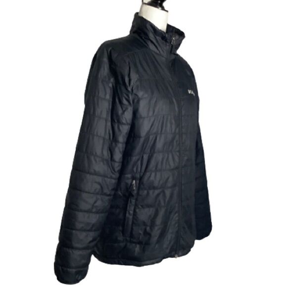 COLUMBIA UNISEX BLACK OMNI HEAT ZIP UP JACKET SZ S - Picture 2 of 14